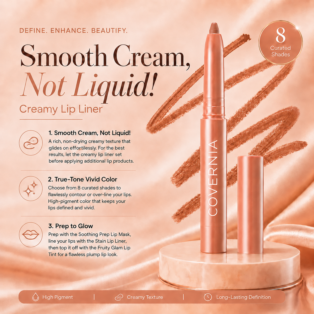 Easy Glide Lip Liner — Creamy, Blendable Color with Smooth Application, Summervibes