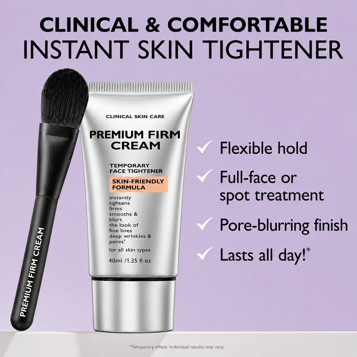 Instant Face Provisional Eye Tightener Skin-Friendly Formula