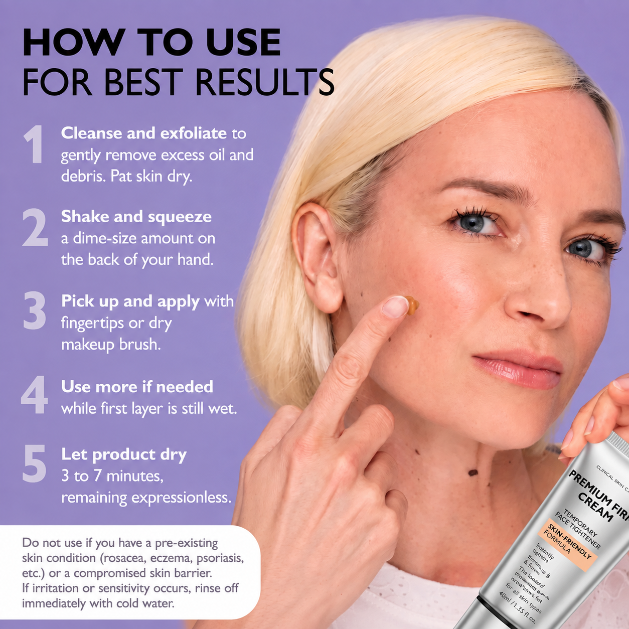 Instant Face Provisional Eye Tightener Skin-Friendly Formula
