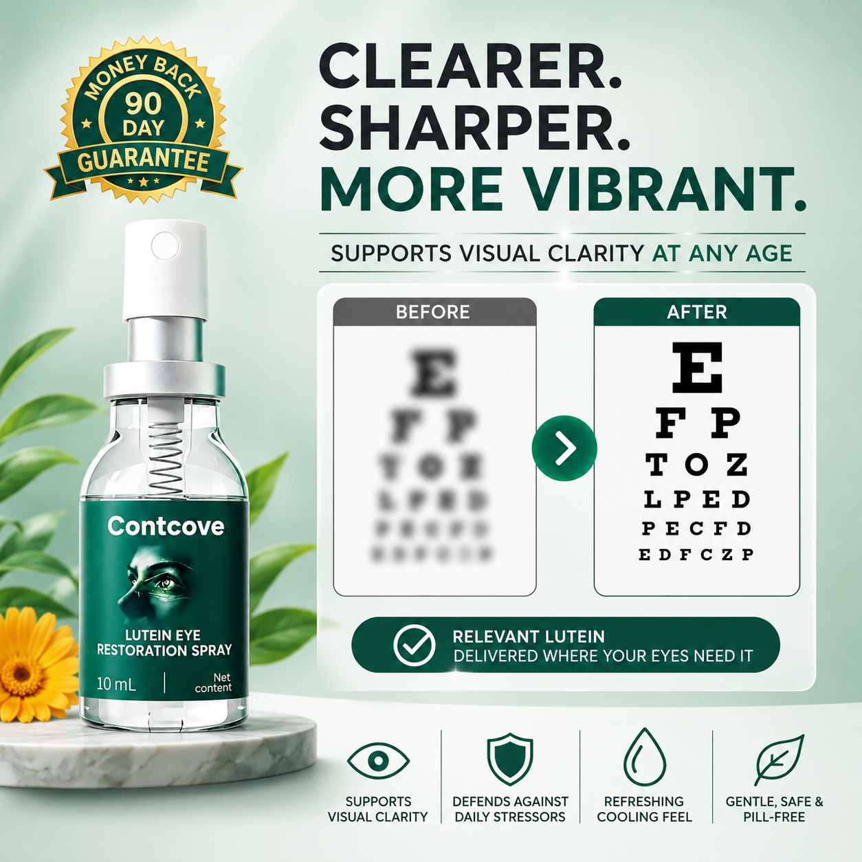 Lutein Eye Care Spray — 10-Second Daily Routine