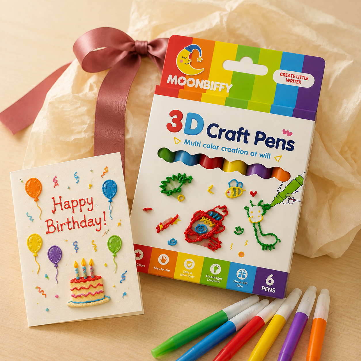 MOONBIFFY™ Heat-Activated 3D Craft Pens — New & Improved