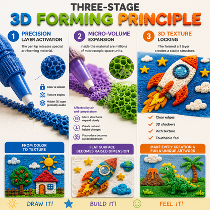 MOONBIFFY™ Heat-Activated 3D Craft Pens — New & Improved