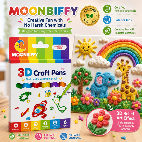 MOONBIFFY™ Heat-Activated 3D Craft Pens — New & Improved