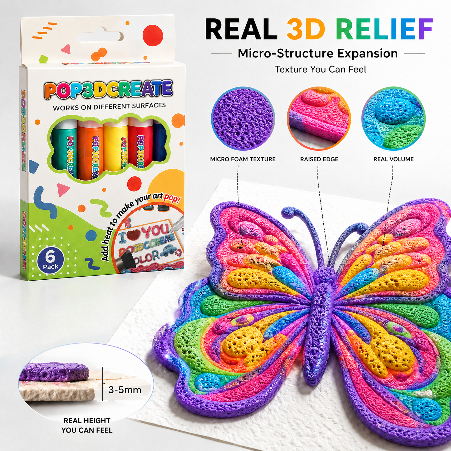 Save 50% by ordering today丨Covernia® 3D Relief Art Pen – Turn Flat Drawings Into Touchable 3D Art🪄